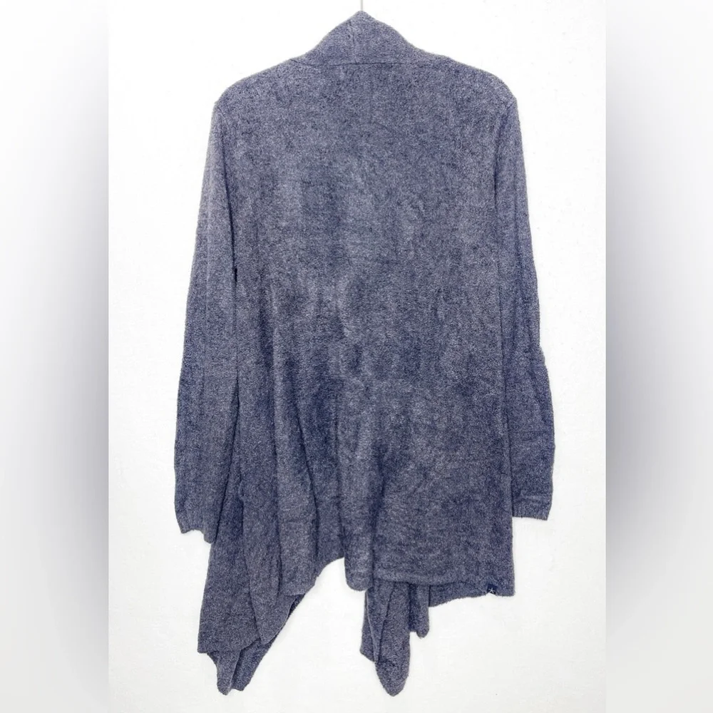 Barefoot Dreams CozyChic Ultra Lite Hi/Lo Cardigan Dark Gray Carbon L/XL 903 - Picture 3 of 8